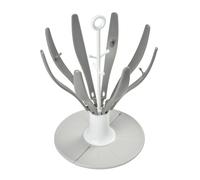 BÉABA, Egoutte biberons Arbre Flower, Pliable, 8 biberons et accessoires, Compact, Nomade, Gris
