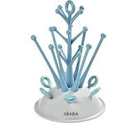 Béaba, Egoutte-biberons Arbre, Grande capacité 6 biberons et Accessoires, Bac de récupération d’Eau Amovible, Pratique, Design astucieux, Bleu