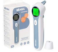 BÉABA - Thermomètre Digital Sans Contact Infrarouge - Mesure Frontale - Auriculaire - Ambiante - Alerte Fièvre - Thermospeed