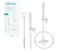 BÉABA, Kit Pièces de Rechange Tasse Paille 1er Âge, Paille + Goupillon | 1 paille, 1 paille lestée, 1 joint silicone, 1 goupillon, Pour Tasse Paille 1er Âge