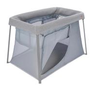 BÉABA, Lit parapluie 3 en 1, Berceau Bébé, Lit d'appoint, Parc, Evolutif, Léger - 6.8Kg, Pliable, Compact, Sac Transport et Matelas inclus, Tissu Respirant et Oeko-Tex, Gris chiné/Galet