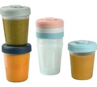 BÉABA - Lot 6 Portions Clip - 2eme Age - 250ml - 100% Hermetique - Empilables