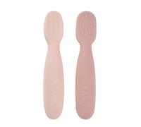 Beaba - Lot de 2 pré-cuillères en silicone - Barbe à papa / Guimauve