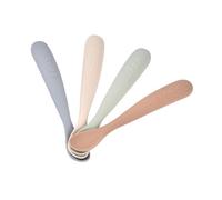 Beaba - Lot de 4 cuillères 1er âge silicone - Natural