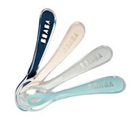 Beaba - Lot de 4 cuillères 2ème âge silicone