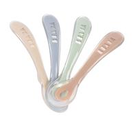 Beaba - Lot de 4 cuillères silicone 2ème âge Natural set
