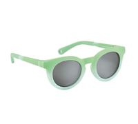 BÉABA, Lunettes de soleil pour enfant 2-4 ans, Protection 100% UV - CAT 3, Protection Latérale, Confort Optimal, Branches ajustables 360°, Adapable à la vue, Collection Retro, Happy Rainbow green