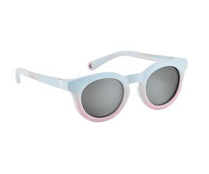 BÉABA, Lunettes de soleil pour enfant 2-4 ans, Protection 100% UV - CAT 3, Protection Latérale, Confort Optimal, Branches ajustables 360°, Adapable à la vue, Collection Retro, Happy Rainbow freeze