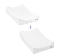 BEABA, Matelas à langer Sofalange + Drap housse éponge non imperméable, blanc