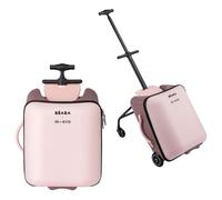 Béaba & Micro Mobility, Valise Cabine 2 en 1 avec Une Assise pour Enfant, A partir de 4 Ans, Evolutive, Large Ouverture, Capacité 22L, Plusieurs Compartiments, Pratique, Luggage Eazy, Guimauve