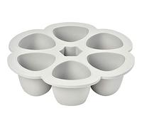 Béaba Multiportions silicone premium – 6x150 ml, four et micro-ondes, couvercle hermétique, gris