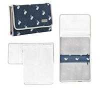 BÉABA Pochette à Langer Bébé avec Matelas de Voyage 100% Coton - Compacte, Pliable, Facile à Transporter - Tapis à Langer, Genève Moonlit Ocean/Jungle