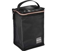Béaba, Pochette Repas Bébé Isotherme, Rangement biberons Grand Format, Grande capacité, Transporte Repas Complet, Matière Souple, Pliable, Tissu imperméable, Noir