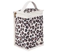 BÉABA, Pochette Repas Bébé Isotherme, Rangement biberons grand format, Grande capacité, Transporte repas complet, Matière souple, Pliable, Tissu imperméable, Leopard Clay