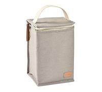 BÉABA, Pochette Sac Repas Isotherme Bébé Enfant, Grand Format, Gris Perle | Grande Capacité, Biberons, Boîtes, Conservation Alimentaire, Matière Souple, Pliable, Tissu Imperméable, Lunch bag, Glacière