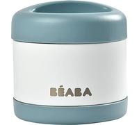 BÉABA, Portion de Conservation Repas Bébé/Enfant, Inox, Isotherme, Conserve Chaud/Froid Aliments, Double parois, 100% hermétique, 500 mL, Baltic blue/White