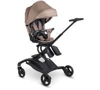 Poussette BÉABA x Micro Mobility Baby Cruiser, Dès la Naissance, Assise Rotative 360°, 7 Positions 3 Inclinaisons Pliage Une Main, Chaise Haute, Roues LED, Harnais 5 Points, Canopy XXL UPF 50+, Pralin