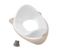 BÉABA, Réducteur de Toilette, Rehausseur WC Enfant Siège de Toilette avec crochet de fixation, Conception Antidérapants ergonomique, Facile d'entretien, Terre d'argile