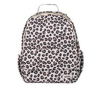 BEABA, Sac à Dos à Langer Tokyo 21L, Sac à Langer Bébé Maman Papa, Format Mains Libres, 9 Poches, Poche Isotherme, Attache Poussette, Tapis à Langer Matelassé, Textile Déperlant, Léopard Clay