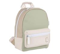 BEABA, Sac à Dos Enfant Maternelle, Cartable, 2 Poches, Etiquette Prénom, Effet Gomme, Large Zip, Anses Ajustables, Dos Rembourré, Waterproof, Moderne, Robuste, Facile à nettoyer, Faro, Vert de gris