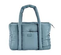 BÉABA, Sac A Langer Bebe, Ultra pratique, 10 Poches intérieures et extérieures, Attache Poussette intégré, Tapis à Langer amovible, Pochette Isotherme, Sac Paris Puffy, Bleu Baltique