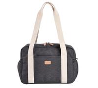 Béaba Sac à langer Paris 16L Gris chiné – 10 poches, pochette isotherme, tapis à langer amovible
