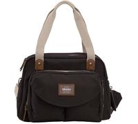 BEABA, Sac à langer Genéve II, Modulable, Grande contenance, Rangements multiples, Pochette avant amovible, Noir