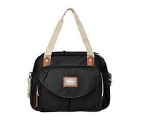 BEABA, Sac à langer Genéve II, Modulable, Grande contenance, Rangements multiples, Pochette avant amovible, Noir