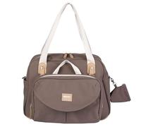 BÉABA, Sac à Langer Genève II, Modulable, Grande contenance, Rangements multiples, Pochette avant amovible, repas isotherme, Système attache poussettes, Cacao