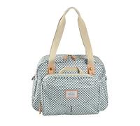 BÉABA,Sac à Langer Genève II, Modulable, Grande contenance, Rangements multiples, Pochette avant amovible, Matelas à langer, Pochette repas isotherme, Système attache poussettes, Play Print Vert Sauge