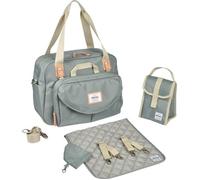 Béaba Sac à langer Genève II – Modulable, pochette avant amovible, repas isotherme, vert sauge