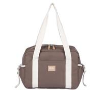 BÉABA, Sac à Langer pour Bébé, Multiples Compartiments, 10 poches, Glissière trolley-valises, Bandoulière, Pochette isotherme, Matelas à Langer, Déperlant, Contenance 16L, Sac Paris, Cacao