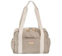 BEABA, Sac à Langer pour Bébé, Multiples Compartiments, 10 poches, Glissière trolley-valises, Bandoulière, Pochette isotherme, Matelas à Langer, Déperlant, Contenance 16L, Sac Paris, Terre d'argile