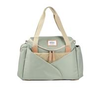BÉABA, Sac à Langer Sydney II, Modulable, Grande contenance, Rangements multiples, espace à cocoon, Pochette repas isotherme, Système attache poussettes, Anses transport, Vert Sauge