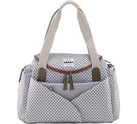 BÉABA, Sac avec Grand espace à langer cocoon Sydney II, Modulable, Grande contenance, Rangements multiples, Pochette repas isotherme, Système attache poussettes, Anses transport, Gris corail