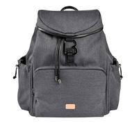 BÉABA, Sac à Langer, Sac à dos à langer, Grande contenance 22L, 13 Poches de rangement, Nombreux accessoires, Confort Maximal, Waterproof, Sac Vancouver, Gris Foncé