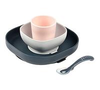 Coffret repas BEABA silicone 4 pieces night Blue