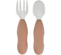 Béaba Couverts inox et silicone ergonomiques – Dès 10 mois – Apprentissage