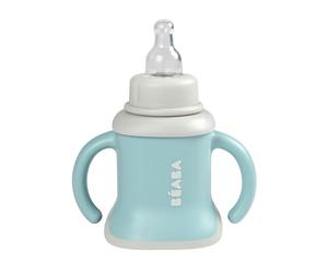 Beaba - Tasse d apprentissage évolutive 3 en 1 Evoluclip - Airy green
