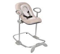 Béaba, Transat Up & Down IV, Transat Réglable en Hauteur, Unisexe pour Bébé et Enfants, 3 Positions d'Inclinaison, Harnais Sécurité 5 Points, Réducteur de Naissance, Argile