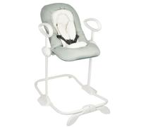 BÉABA, Transat Up & Down, Réglable 4 Hauteurs, 3 Inclinaisons, Vert de gris | 12 positions en 1 clic, Harnais 5 points, Réducteur naissance, 4 hauteurs, 3 inclinaisons, Système anti-rocking