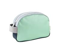 BÉABA, Trousse de toilette Bébé/Enfant, Waterproof, Grande Contenance 2,5L, Ouverture Large Zippée, Etiquette Nom, Effet Gomme, Faro, Matcha Latte