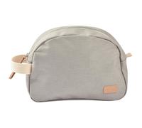 BÉABA, Trousse de toilette Bebe, Trousse de Soin bebe, Sac Geneve, Tissu Impermeable, 2 poches intérieures, 100% Coton, Gris Perle
