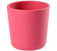 BÉABA, Verre/Tasse apprentissage pour Enfant/Bébé, 100% silicone, Matière Douce et très résistante, Compatible micro-onde, Rose