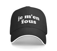 BEABAG Casquette de Baseball Je M'en Fous Casquette de Baseball Homme Casquettes Chapeau Homme Luxe Casquette De Luxe Casquette Femme Hommes