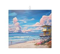 Beach Architecture Tapis absorbant pour comptoir de cuisine (40,6 x 45,7 cm) - Tapis d'égouttage de vaisselle de grande valeur