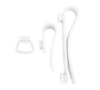 Beach Bag Insert Hook 3 Pcs Set Premium ABS Plastic Hanging Holder for Keys Sunglasses Towel Wallet Earphone Accessories Beach Outings (White)