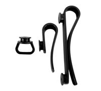 Beach Bag Insert Hook High-Density ABS 3 Pcs Set for Beach (Black)