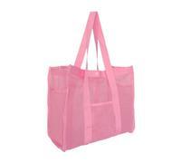 Beach Bag, Sandproof Waterproof Net Beach Bags, Adorable Camping Cruise Pouch, Large Toy Organizer Tote for Kids, Family Travel, Summer Vacation, Swimming, Green, Blue, Pink