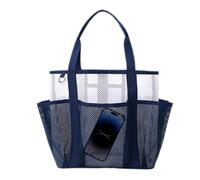 Beach Bag, Travel Organizer, Breathable Lightweight Design, Multi-Use Utility Carryall, Mesh Storage Tote for Poolside, Yoga, Camping, and Fishing Trips, 16.54x7.09x11.02 inches